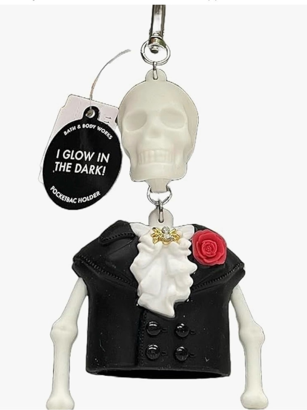 Bath & body Works skeleton pocketbac holder